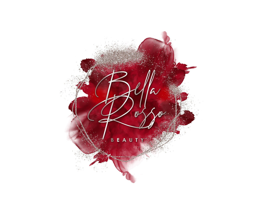 Beauty Logo, Premade Logo Design, Red Smoke Boutique Signature Cosmetic Modern Text Nail Brow