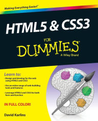 HTML5 & CSS3 For Dummies David Karlins Author