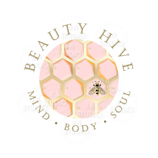 Bee & Honeycomb Logo - Branding Apiary Premade Design Package