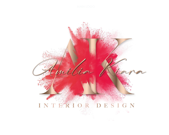 Watercolour Logo, Beauty Premade Logo Design, Party Interior Design Modern Signature Boutique Brow