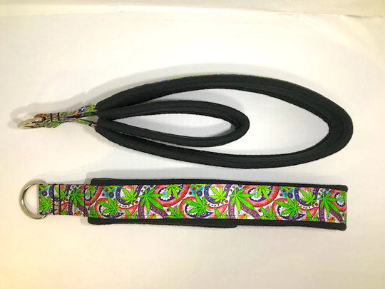 Personal Pilates Double Loop Padded Straps, Reformer Yoga Exercise Resistance Nu Canna Vint. Paisley Pattern