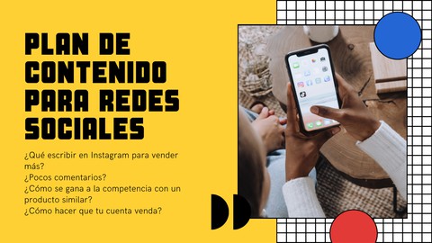 Contenido para redes sociales: crea plan por 1 ao.