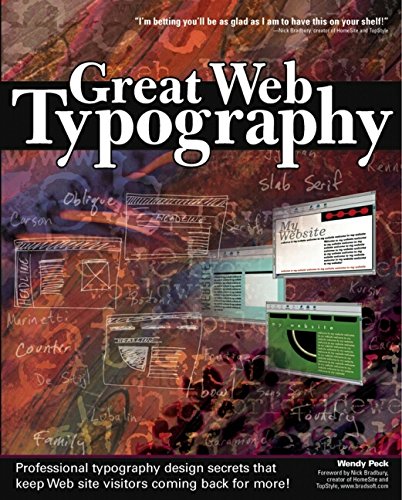Great Web Typography by Molly, Peck, Wendy Joss