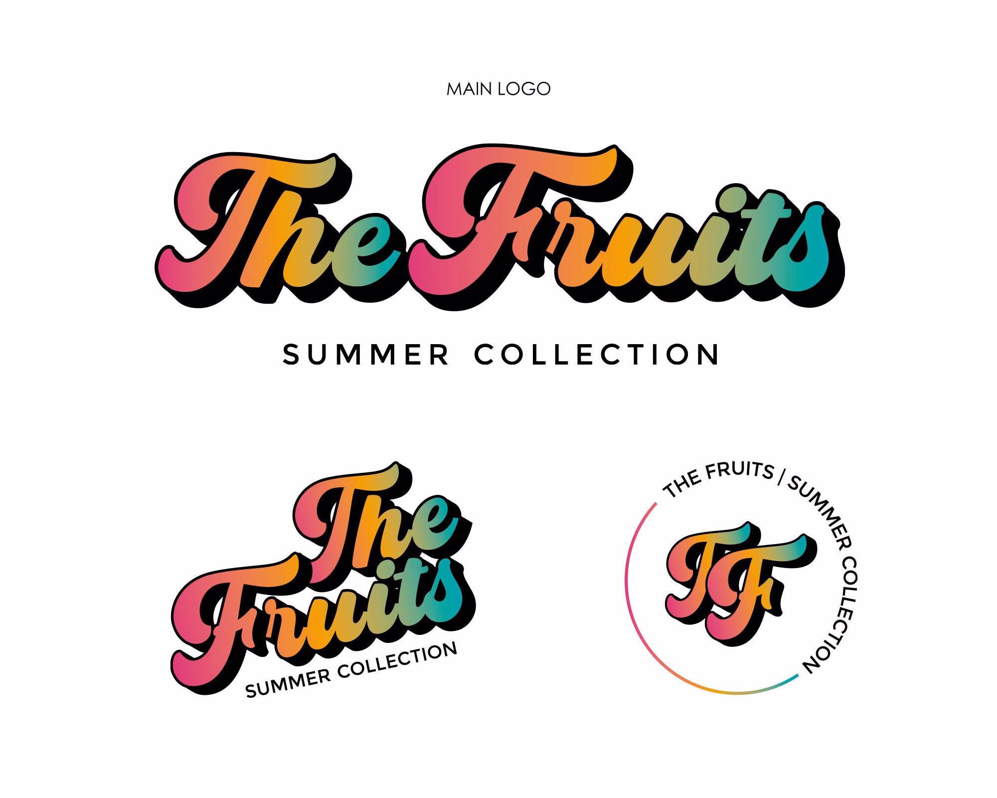 Retro Premade Logo Design, Script Logo, Boho Vintage Text Hippie Party Boutique Photography Design