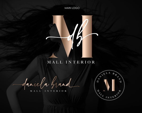 Text Logo, Boutique Minimalist Premade Logo Design, Interior Design Beauty Cosmetic Realtor Modern