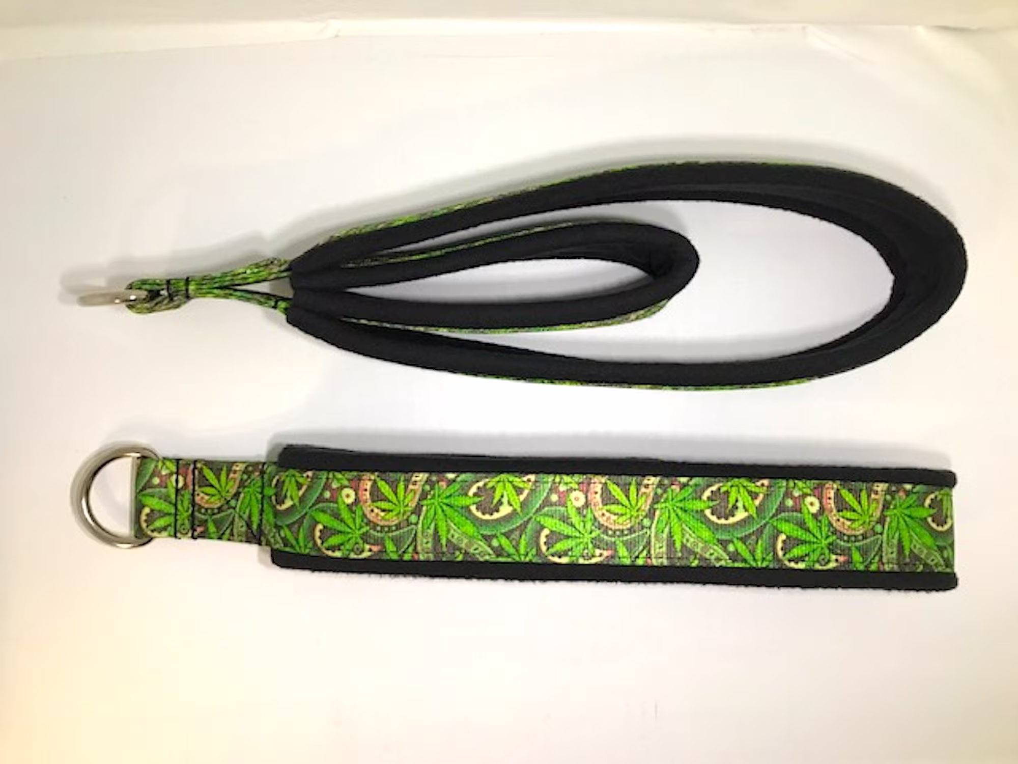 Personal Pilates Double Loop Padded Straps, Reformer Exercise Resistance Nu Canna Green Paisley, Homesewntutubags