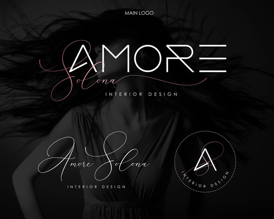 Business Logo, Beauty Logo. Text Premade Logo Design, Nail Interior Design Modern Cosmetic Minimalist