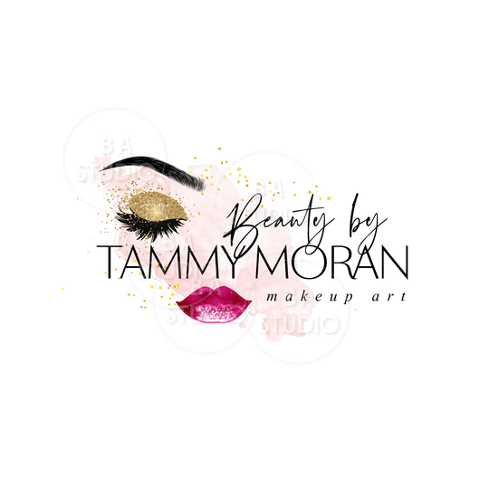 Beautician Logo - Premade Design -Boho & Branding Package Store Eye Lips Lashes