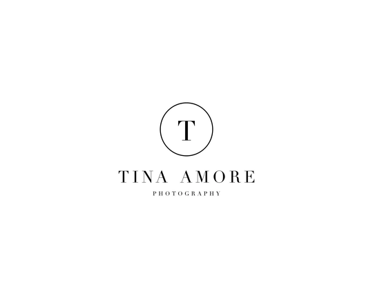 Minimalist Logo, Monogram Simple Photography Business Premade Logo Design, Text Boutique Modern