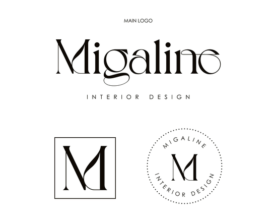 Text Logo, Premade Logo Design, Interior Design Elegant Minimalist Boutique Cosmetic Modern Beauty