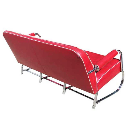 Kem Weber Chrome Tubular Sofa By Lloyd Manufacturing