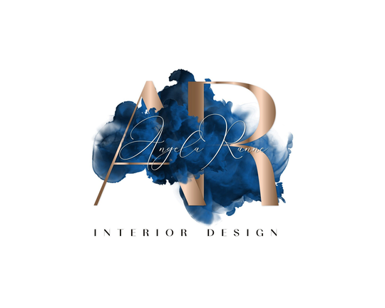 Premade Logo Design, Blue Logo, Beauty Logo. Text Nail Interior Design Modern Signature Minimalist