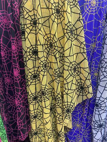 New Spider Web Design On Power Mesh Fabric Polyester Fabric, Four Way Stretch