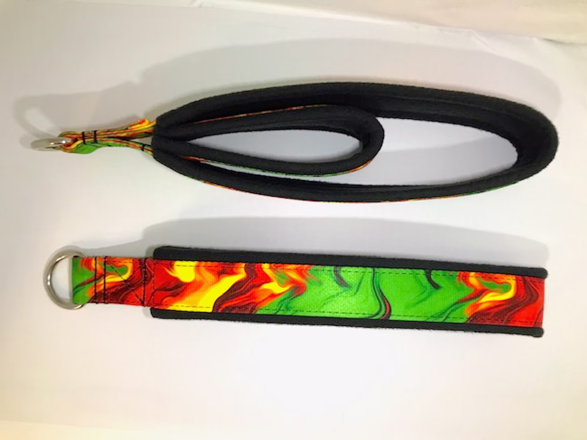 Pilates Straps, Reformer Pilates Double Loop Padded "Wicked Rasta"