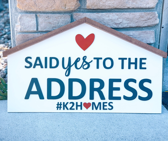 Said Yes To The Address | Realtor Gift Photo Prop Closing Real Estate Agent Just Sold