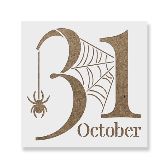 31 October Spider Web Stencil - Reusable Stencils For Painting Mylar Crafts & Decor