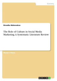 The Role of Culture in Social Media Marketing. A Systematic Literature Review Nivedha Mahendran Author