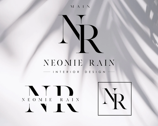Initial Logo, Text Premade Logo Design, Simple Cosmetic Modern Boutique Minimalist Real Estate