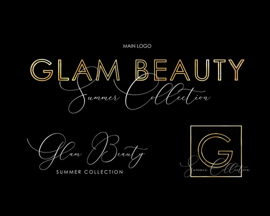 Minimalist Logo, Elegant Beauty Logo. Text Premade Logo Design, Jewelry Luxury Modern Signature Design