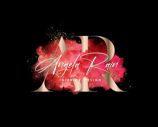 Red Watercolour Logo, Premade Logo Design, Beauty Signature Smoke Nail Modern Interior Design Brow