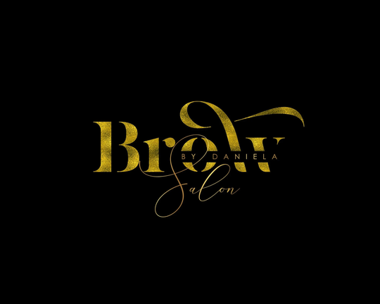 Brow Logo, Premade Logo Design, Beauty Logo, Text Minimalist Boutique Nail Cosmetic Modern Lash