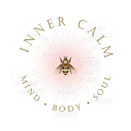 Honey Bee Health Logo - Branding Apiary Premade Design Beauty & Package