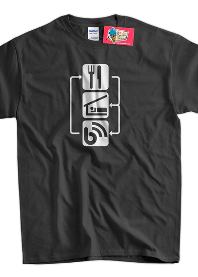 Eat Sleep Blog Screen Printed T-Shirt Mens Ladies Womens Youth Funny Geek Computer Web Design Writer Blogger