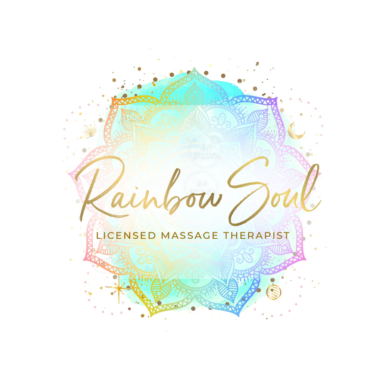 Rainbow Mandala Logo- Premade Logo Design -Logo & Branding Package - Lotus Yoga Boho Health Pride
