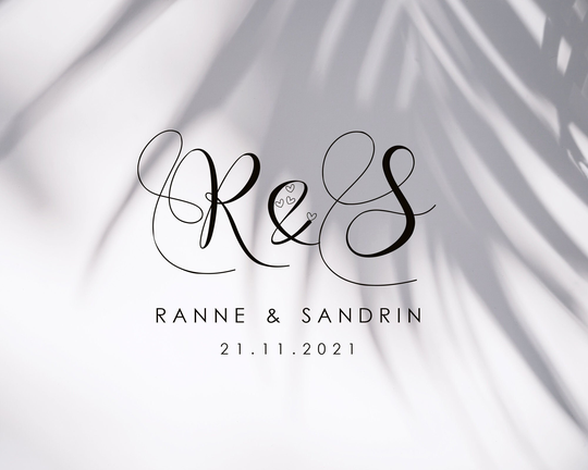 Wedding Logo Design, Couples For Wedding, Monogram Initial Logo, Text Boutique Premade Design