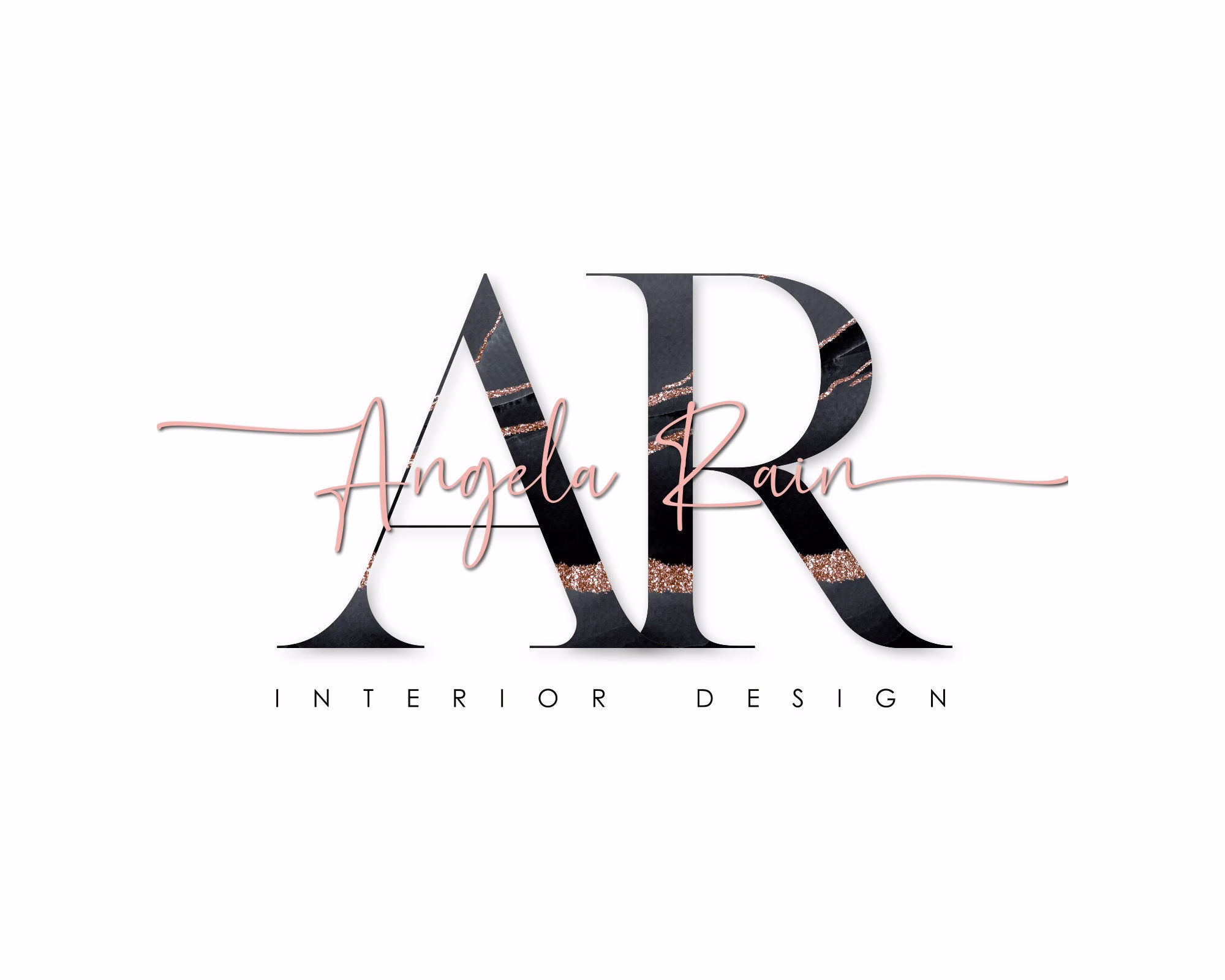 Luxury Logo, Premade Logo Design, Beauty Logo. Text Stylish Interior Design Modern Signature Minimalist