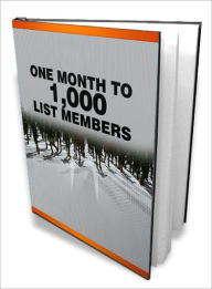 One Month to 1000 List Members Dawn Publishing Editor