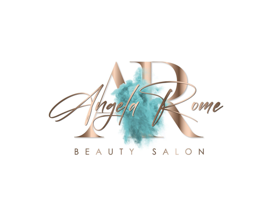 Beauty Logo, Rosegold Premade Logo Design, Boutique Smoke Nail Modern Signature Brow Cosmetic