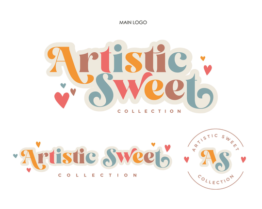 Retro Logo, Premade Logo Design, Beauty Logo, Boho Neutral Text Cosmetic Modern Boutique Bohemian