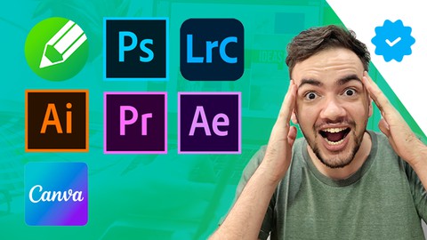 PACOTE completo design grafico web design e video - 6 Cursos