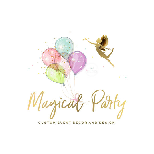 Balloon Logo - Custom Design Party Event Confetti Balloons Planner Fairy Logo