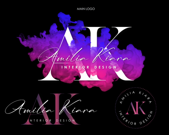 Beauty Logo, Makeup Artist Premade Logo Design, Nail Interior Design Modern Signature Brow Lash