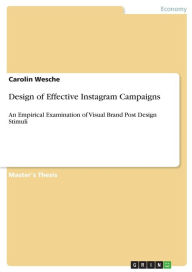 Design of Effective Instagram Campaigns: An Empirical Examination of Visual Brand Post Design Stimuli Carolin Wesche Author