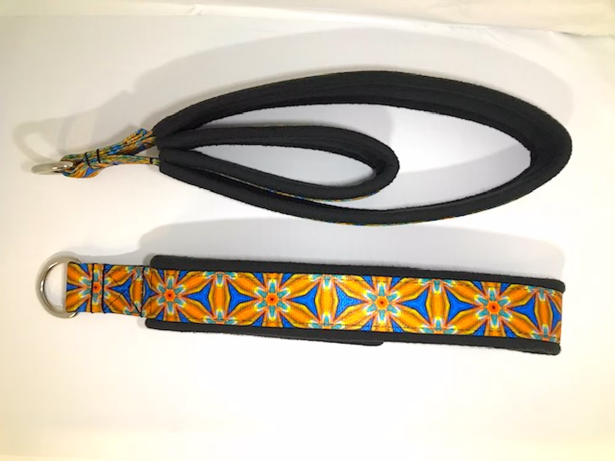Pilates Double Loop Padded Straps, Reformer "Flower Of The Mind"