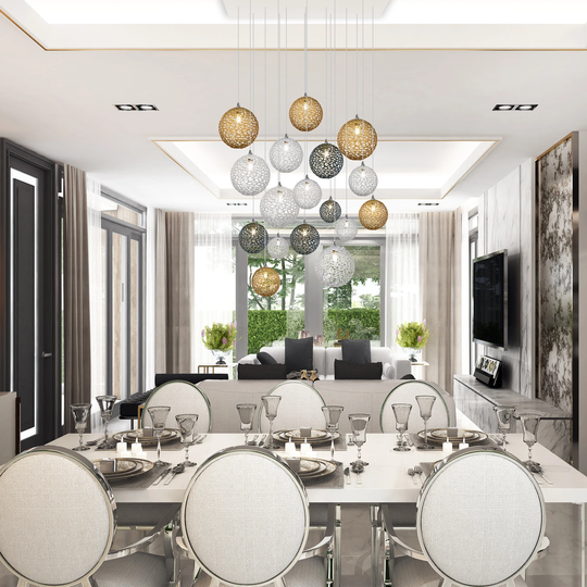 Modern Staircase Chandelier- Napa - Amazing Foyer Lighting Led -Modern Dining Chandelier- Statement Chandelier-Blown Glass Custom Lighting
