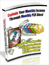 Explode Your Monthly Income Through Monthly PLR Sites - Learn How To Monetize PLR Content & Create Multiple Streams Of Income Today Joye Bridal Author