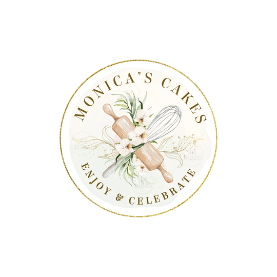 Home Baking Logo - Bakery Premade Design Branding Freshly Baked Food Cakes