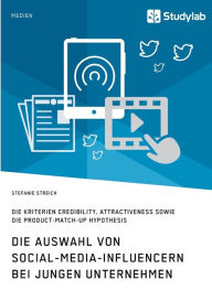 Die Auswahl von Social-Media-Influencern bei jungen Unternehmen. Die Kriterien Credibility, Attractiveness sowie die Product-Match-Up Hypothesis Stefa