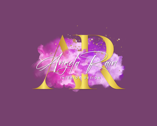 Glitter Purple Gold Logo, Premade Logo Design, Beauty Text Smoke Nail Modern Signature Party Design
