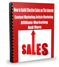 How to Build Effective Sales on The Internet Content Marketing-Article Marketing-Affiliate Marketing And More James Gibson Author