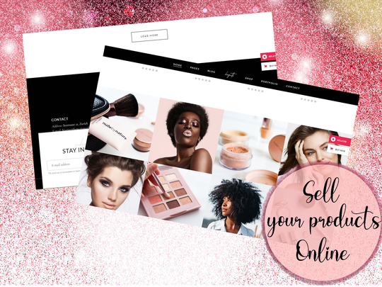 Wix Or Shopify Website Design, Ecommerce Professional Unique Web Design For Fashion, Beauty Cosmetics, Candles, Hair Extensions
