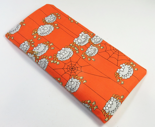 Bubbles Fabric Bags, Bubble Design Bag, Spider Orange Sunglasses Case, Eyeglasses Case
