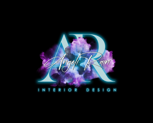 Premade Logo Design, Blue Neon Logo, Beauty Text Nail Lash Watercolor Cosmetic Brow Boutique