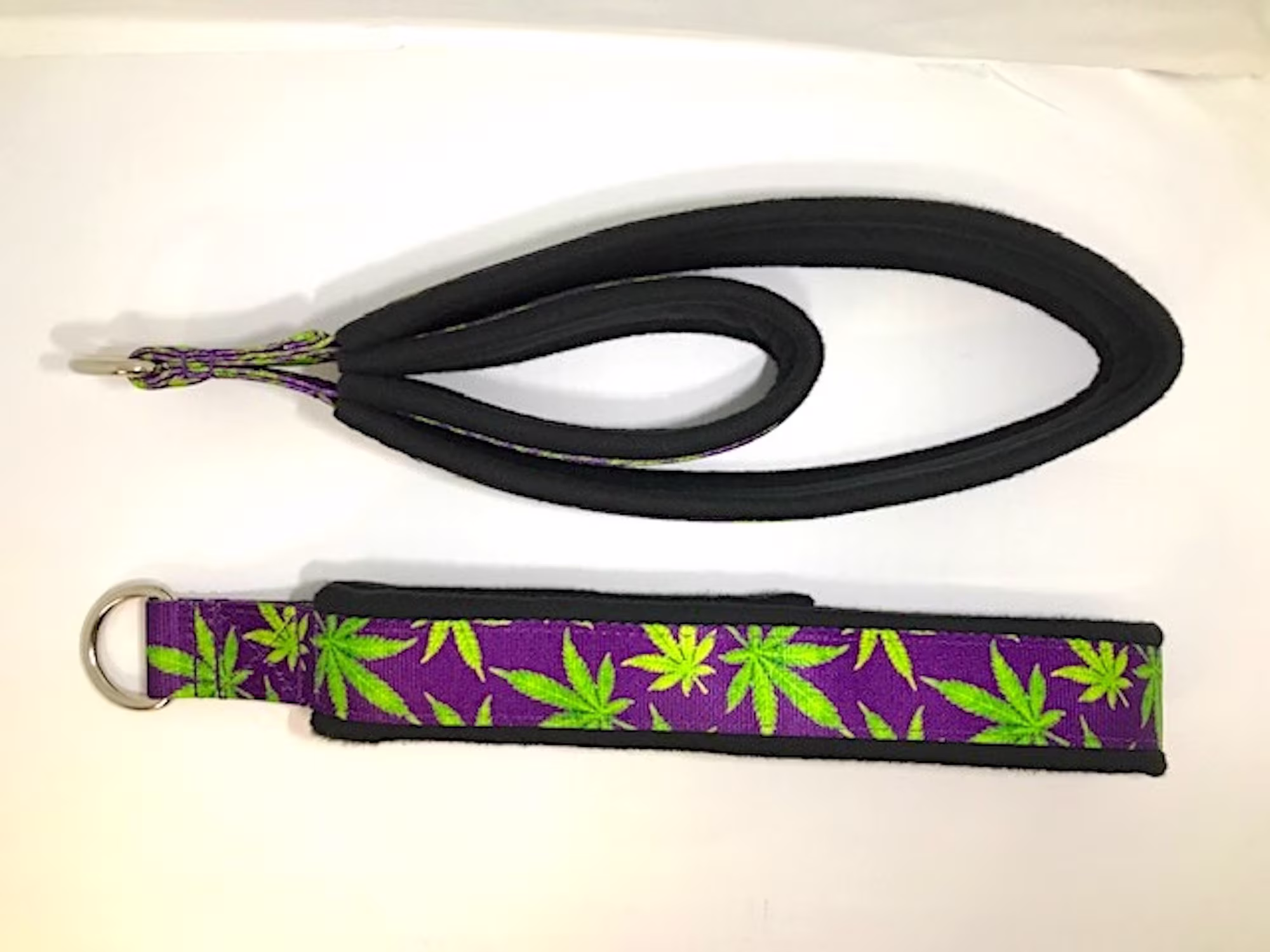 Personal Pilates Double Loop Padded Straps, Reformer Exercise Resistance Nu Canna Purple Pattern, Homesewntutubags